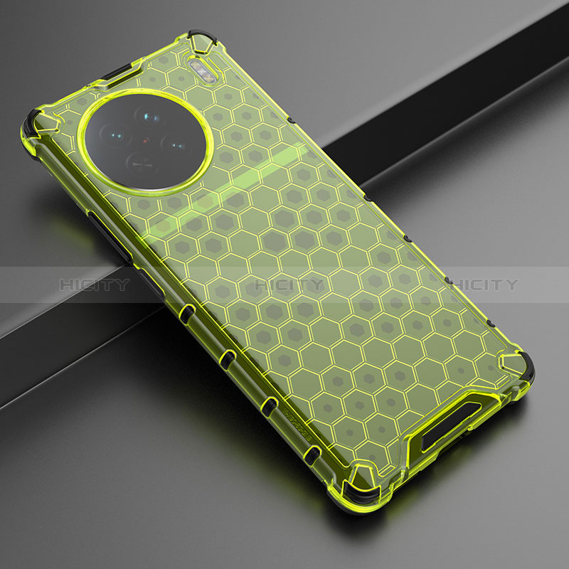 Coque Rebord Contour Silicone et Vitre Transparente Housse Etui 360 Degres AM3 pour Vivo X90 5G Vert Plus