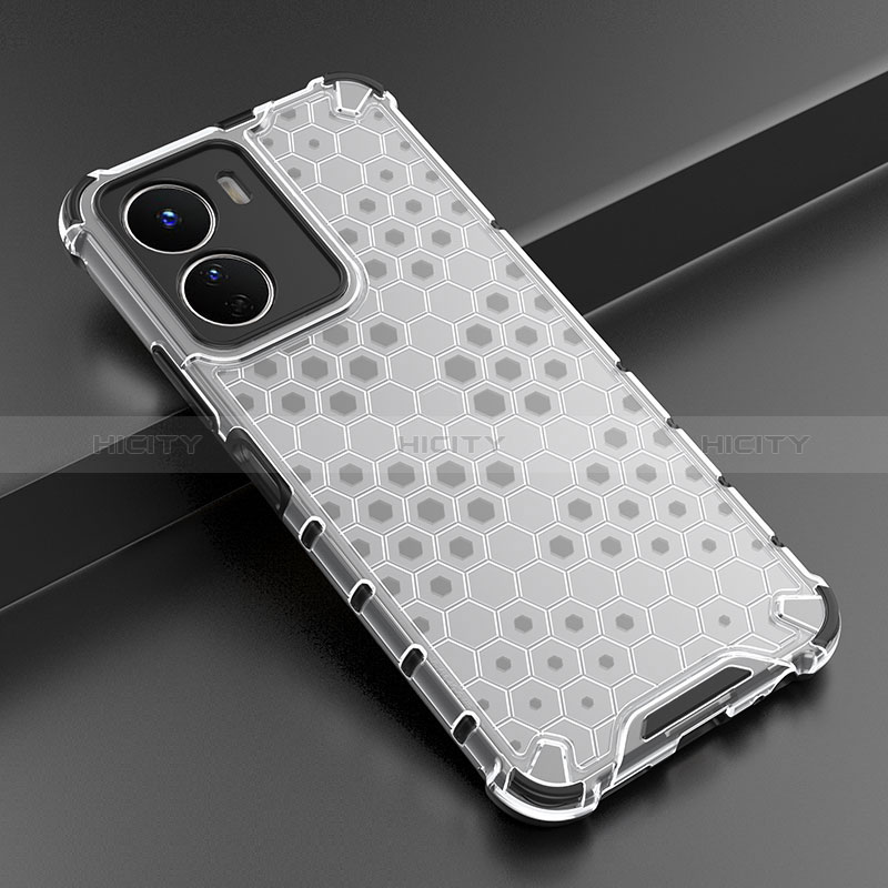 Coque Rebord Contour Silicone et Vitre Transparente Housse Etui 360 Degres AM3 pour Vivo Y16 Plus