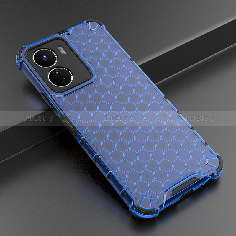 Coque Rebord Contour Silicone et Vitre Transparente Housse Etui 360 Degres AM3 pour Vivo Y16 Plus