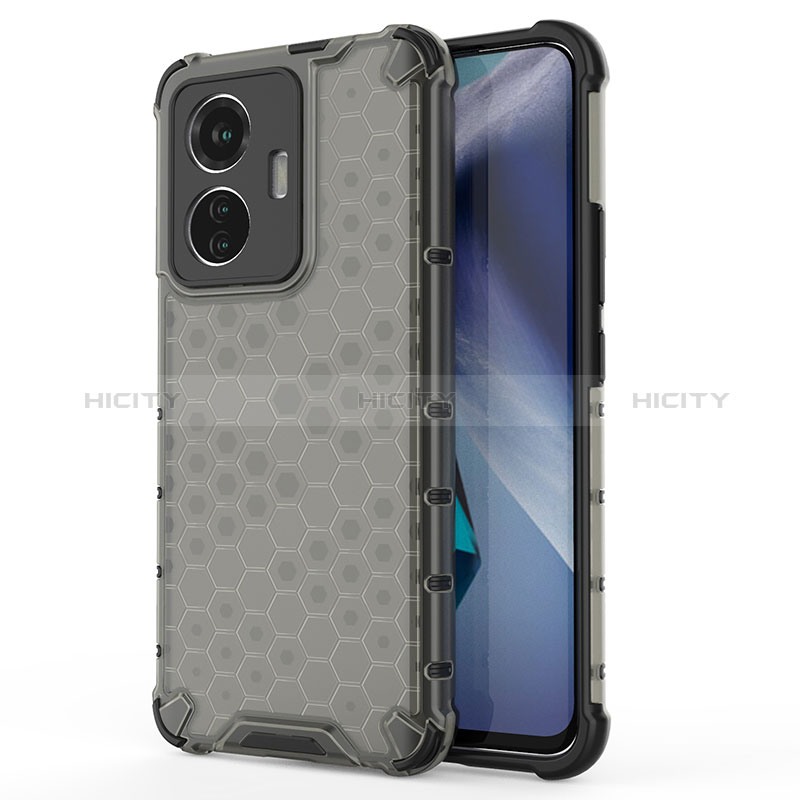 Coque Rebord Contour Silicone et Vitre Transparente Housse Etui 360 Degres AM3 pour Vivo Y55 4G Noir Plus