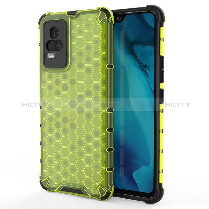 Coque Rebord Contour Silicone et Vitre Transparente Housse Etui 360 Degres AM3 pour Vivo Y73 (2021) Plus