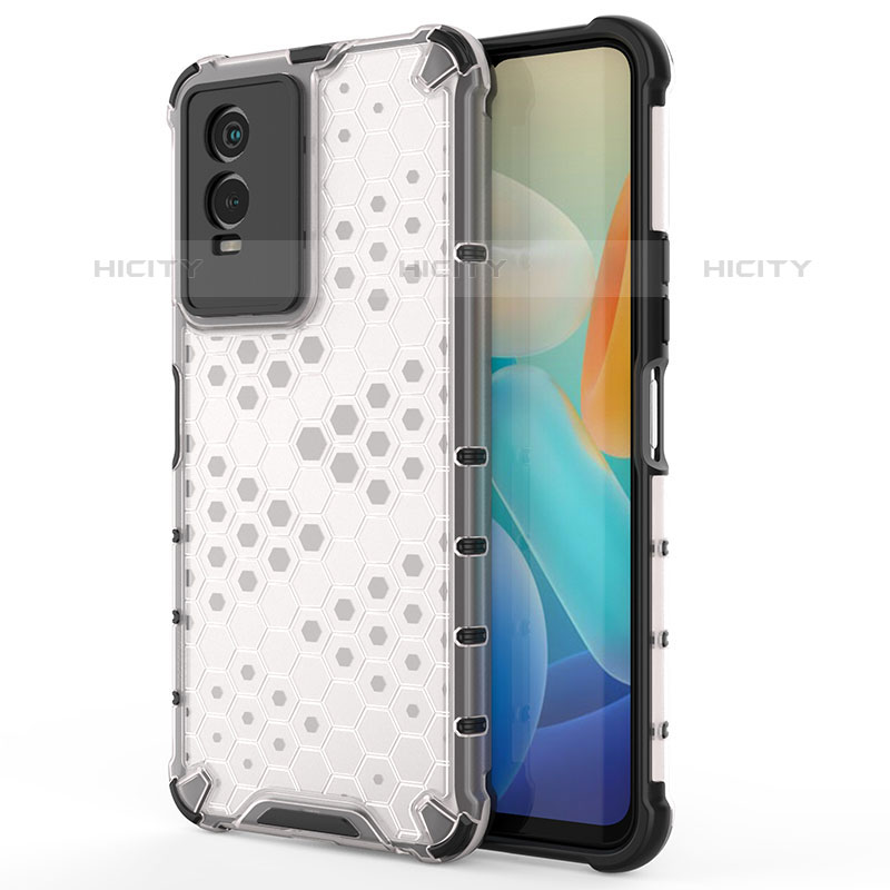 Coque Rebord Contour Silicone et Vitre Transparente Housse Etui 360 Degres AM3 pour Vivo Y74s 5G Plus