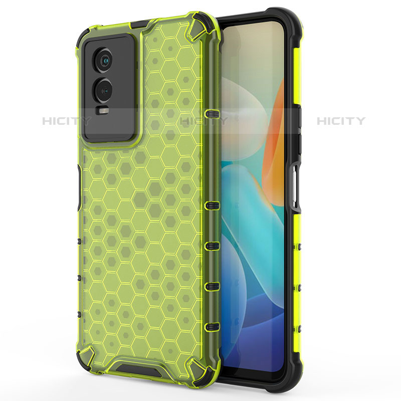 Coque Rebord Contour Silicone et Vitre Transparente Housse Etui 360 Degres AM3 pour Vivo Y74s 5G Plus