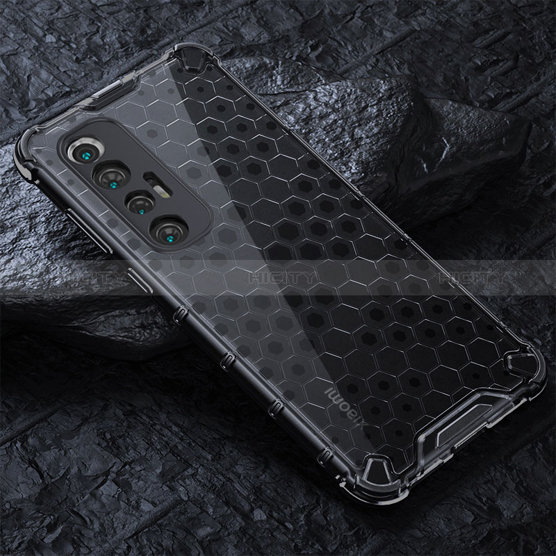 Coque Rebord Contour Silicone et Vitre Transparente Housse Etui 360 Degres AM3 pour Xiaomi Mi 10S 5G Noir Plus