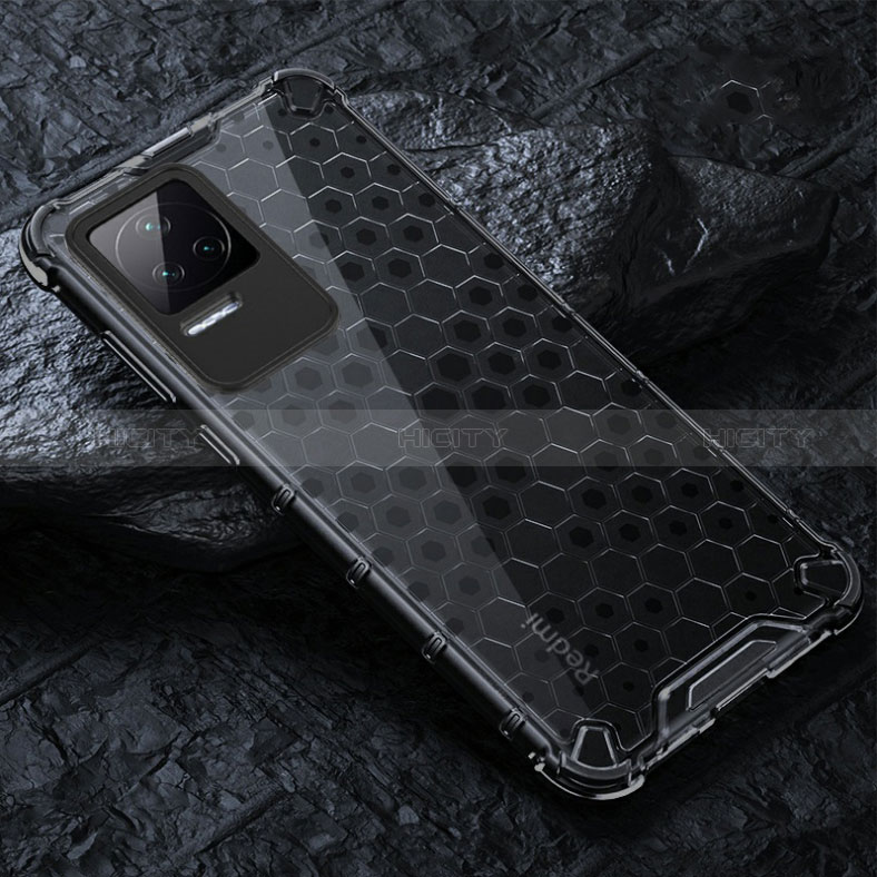 Coque Rebord Contour Silicone et Vitre Transparente Housse Etui 360 Degres AM3 pour Xiaomi Poco F4 5G Noir Plus