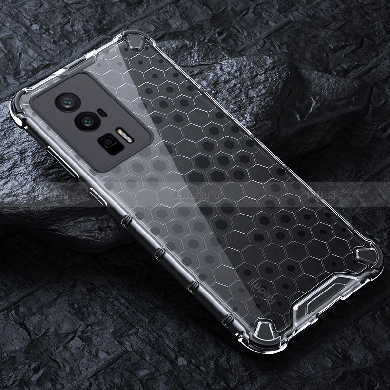 Coque Rebord Contour Silicone et Vitre Transparente Housse Etui 360 Degres AM3 pour Xiaomi Poco F5 Pro 5G Plus