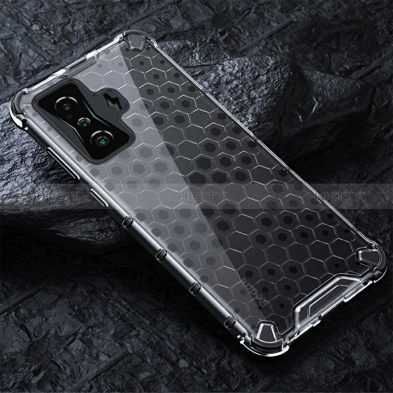 Coque Rebord Contour Silicone et Vitre Transparente Housse Etui 360 Degres AM3 pour Xiaomi Redmi K50 Gaming AMG F1 5G Blanc Plus