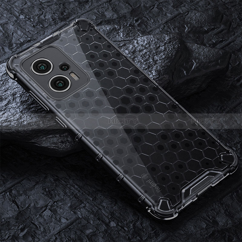 Coque Rebord Contour Silicone et Vitre Transparente Housse Etui 360 Degres AM3 pour Xiaomi Redmi Note 11T Pro 5G Noir Plus