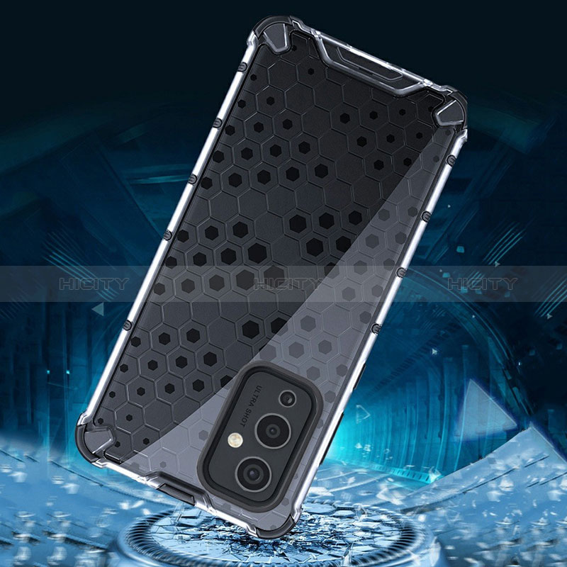 Coque Rebord Contour Silicone et Vitre Transparente Housse Etui 360 Degres AM4 pour OnePlus 9 5G Plus