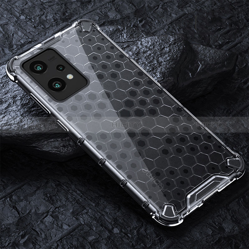 Coque Rebord Contour Silicone et Vitre Transparente Housse Etui 360 Degres AM4 pour Realme 9 Pro+ Plus 5G Gris Plus