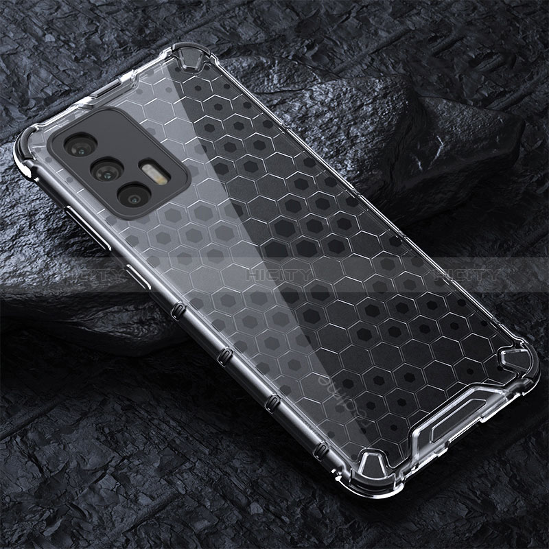 Coque Rebord Contour Silicone et Vitre Transparente Housse Etui 360 Degres AM4 pour Realme GT 5G Gris Plus