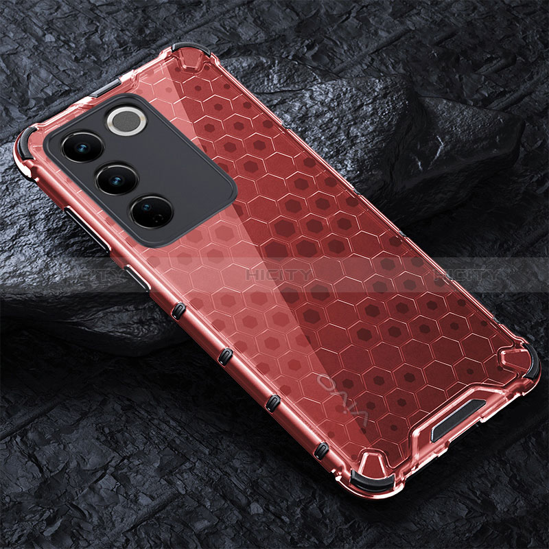 Coque Rebord Contour Silicone et Vitre Transparente Housse Etui 360 Degres AM4 pour Vivo V27e 5G Plus