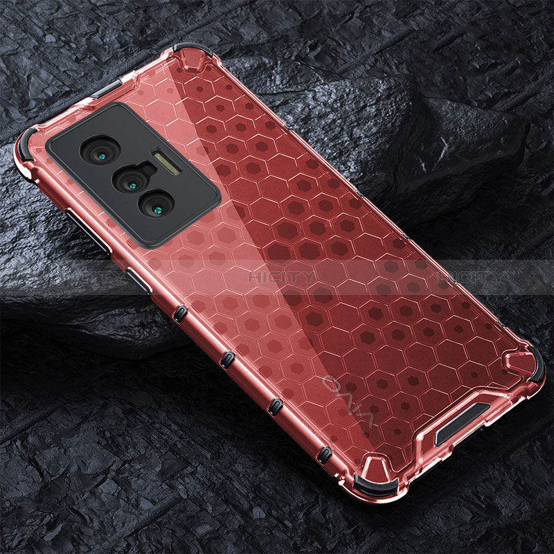 Coque Rebord Contour Silicone et Vitre Transparente Housse Etui 360 Degres AM4 pour Vivo X70t Plus