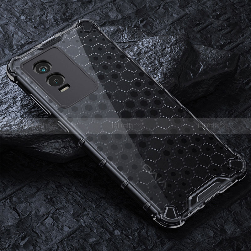 Coque Rebord Contour Silicone et Vitre Transparente Housse Etui 360 Degres AM4 pour Vivo Y76s 5G Plus