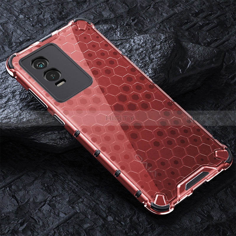 Coque Rebord Contour Silicone et Vitre Transparente Housse Etui 360 Degres AM4 pour Vivo Y76s 5G Plus