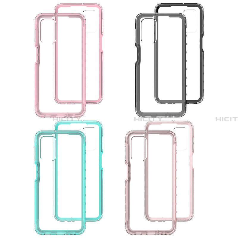 Coque Rebord Contour Silicone et Vitre Transparente Housse Etui 360 Degres JX1 pour Samsung Galaxy A32 4G Plus