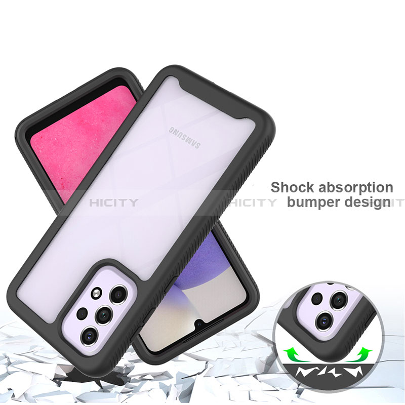 Coque Rebord Contour Silicone et Vitre Transparente Housse Etui 360 Degres JX1 pour Samsung Galaxy A33 5G Plus