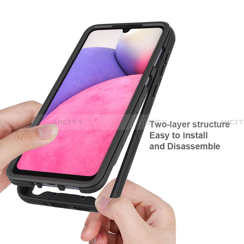 Coque Rebord Contour Silicone et Vitre Transparente Housse Etui 360 Degres JX1 pour Samsung Galaxy A33 5G Plus