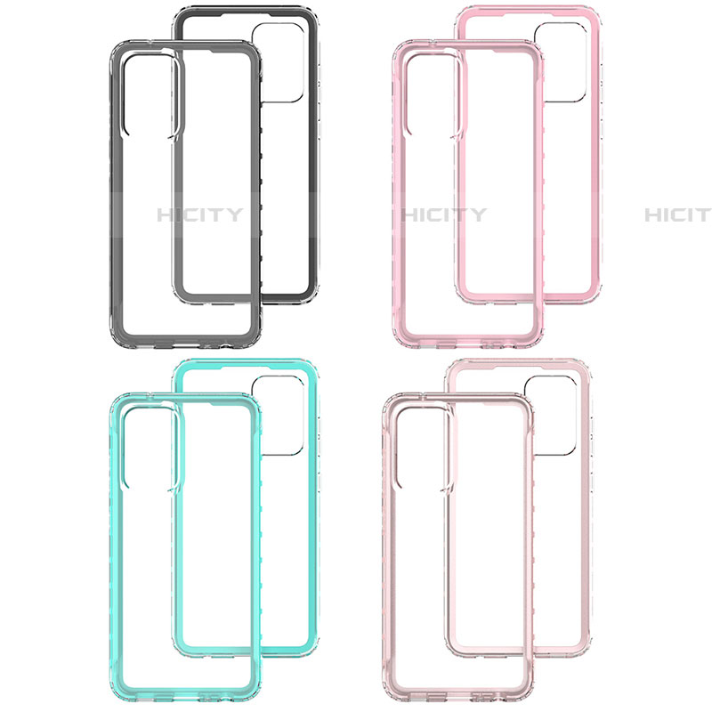 Coque Rebord Contour Silicone et Vitre Transparente Housse Etui 360 Degres JX1 pour Samsung Galaxy A52 4G Plus