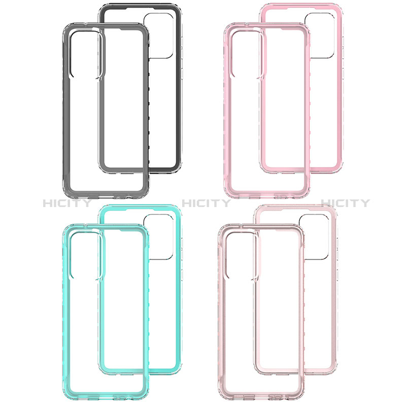 Coque Rebord Contour Silicone et Vitre Transparente Housse Etui 360 Degres JX1 pour Samsung Galaxy A52s 5G Plus