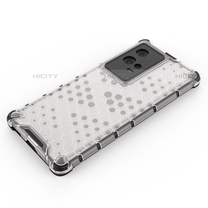 Coque Rebord Contour Silicone et Vitre Transparente Housse Etui 360 Degres M01 pour Vivo iQOO 8 Pro 5G Plus