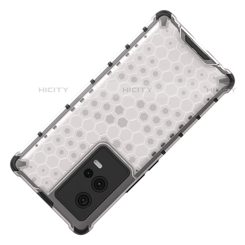 Coque Rebord Contour Silicone et Vitre Transparente Housse Etui 360 Degres M01 pour Vivo iQOO 8 Pro 5G Plus