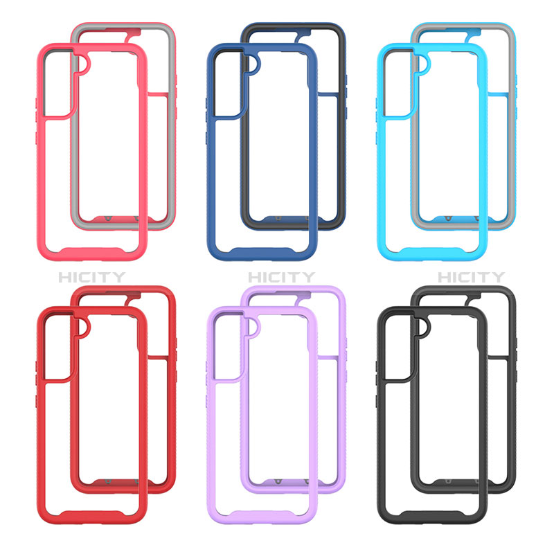 Coque Rebord Contour Silicone et Vitre Transparente Housse Etui 360 Degres M02 pour Samsung Galaxy S24 5G Plus