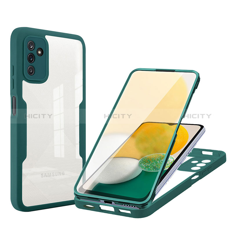 Coque Rebord Contour Silicone et Vitre Transparente Housse Etui 360 Degres MJ1 pour Samsung Galaxy A04s Plus