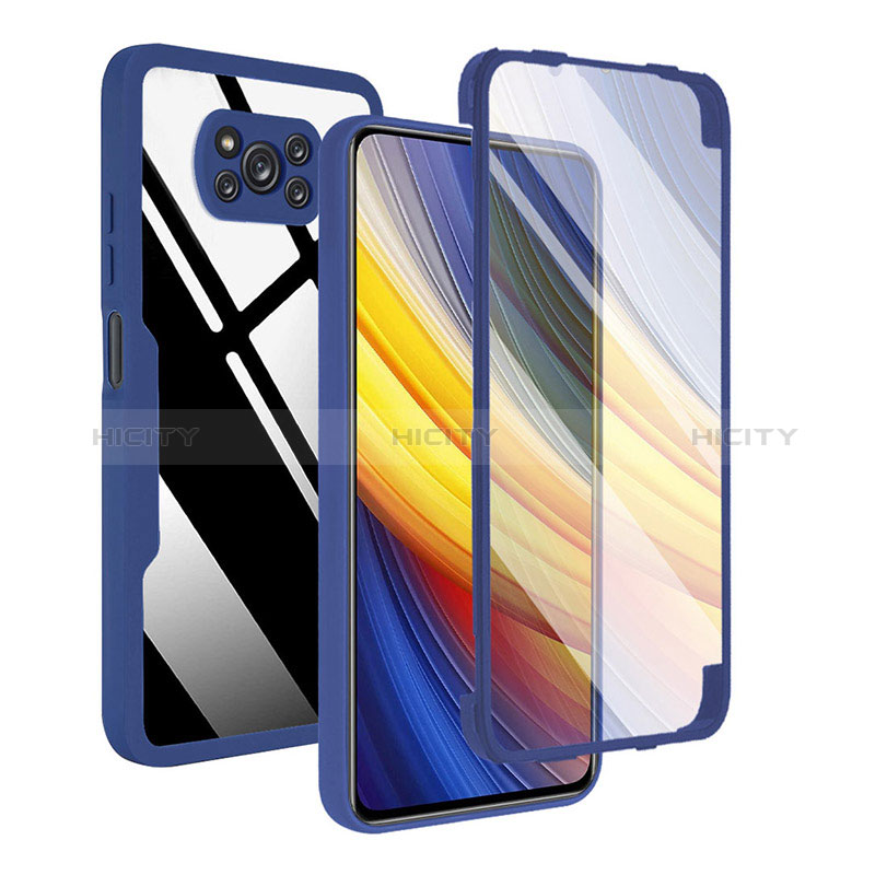 Coque Rebord Contour Silicone et Vitre Transparente Housse Etui 360 Degres MJ1 pour Xiaomi Poco X3 Plus