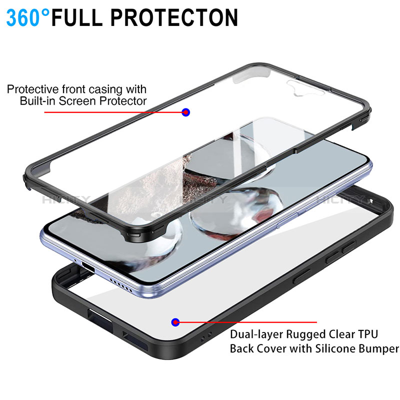 Coque Rebord Contour Silicone et Vitre Transparente Housse Etui 360 Degres MJ1 pour Xiaomi Redmi K50 Ultra 5G Plus