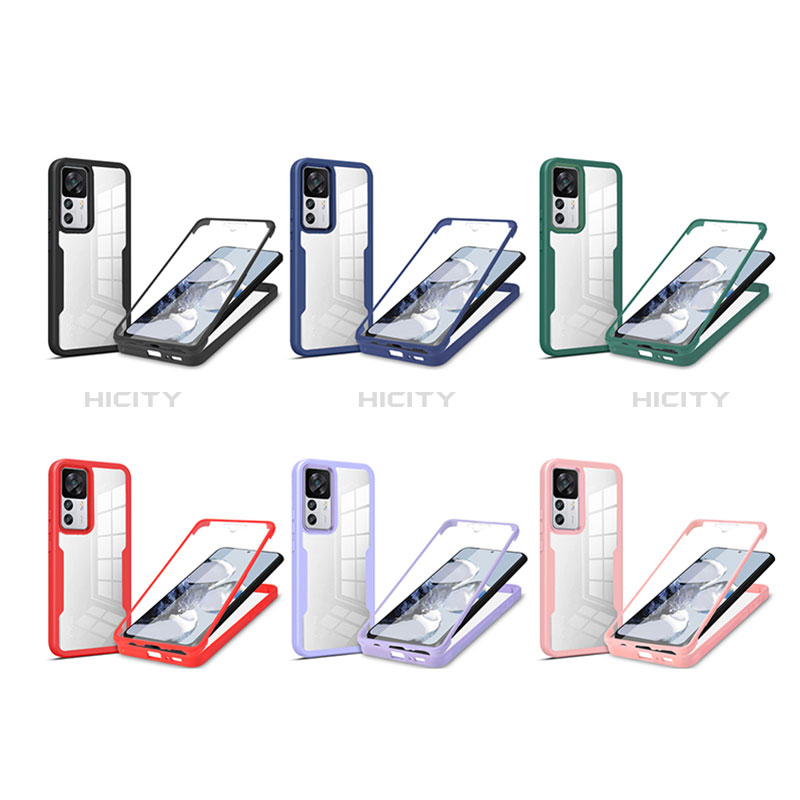 Coque Rebord Contour Silicone et Vitre Transparente Housse Etui 360 Degres MJ1 pour Xiaomi Redmi K50 Ultra 5G Plus