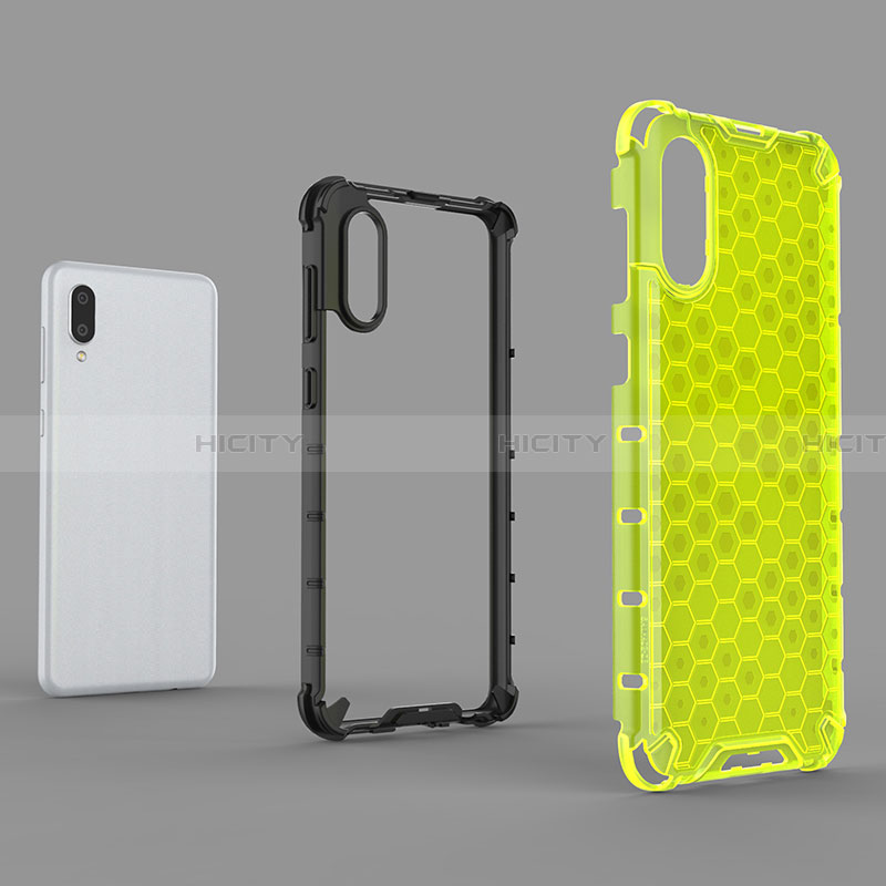 Coque Rebord Contour Silicone et Vitre Transparente Housse Etui 360 Degres pour Samsung Galaxy A02 Plus