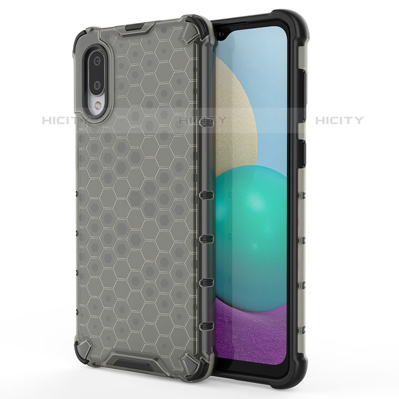 Coque Rebord Contour Silicone et Vitre Transparente Housse Etui 360 Degres pour Samsung Galaxy M02 Plus