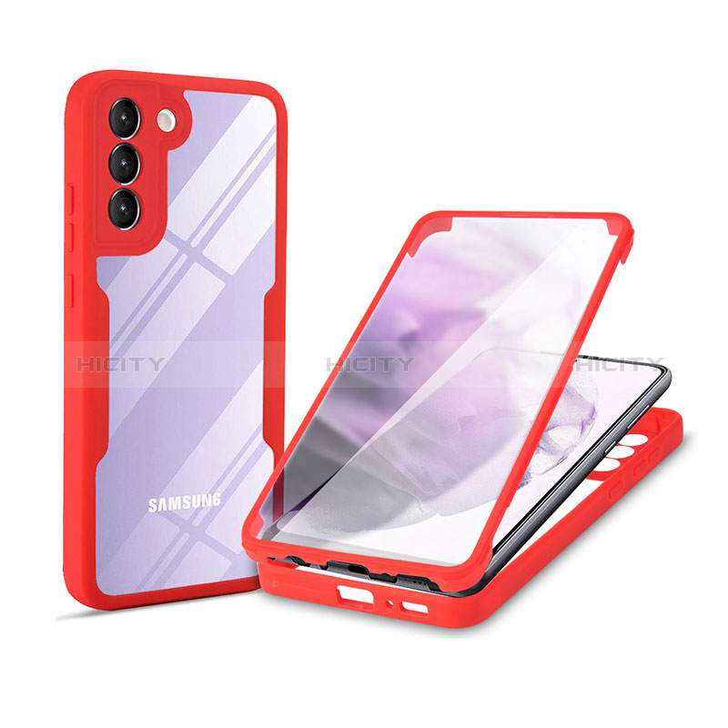 Coque Rebord Contour Silicone et Vitre Transparente Housse Etui 360 Degres pour Samsung Galaxy S24 Plus 5G Plus