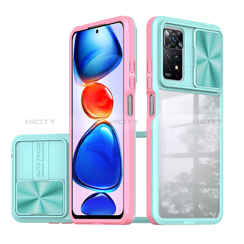 Coque Rebord Contour Silicone et Vitre Transparente Housse Etui 360 Degres QW1 pour Xiaomi Redmi Note 11 Pro 4G Plus