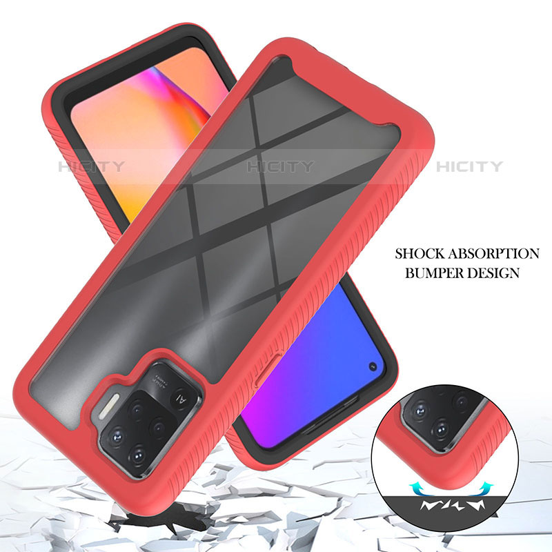 Coque Rebord Contour Silicone et Vitre Transparente Housse Etui 360 Degres YB1 pour Oppo F19 Pro Plus