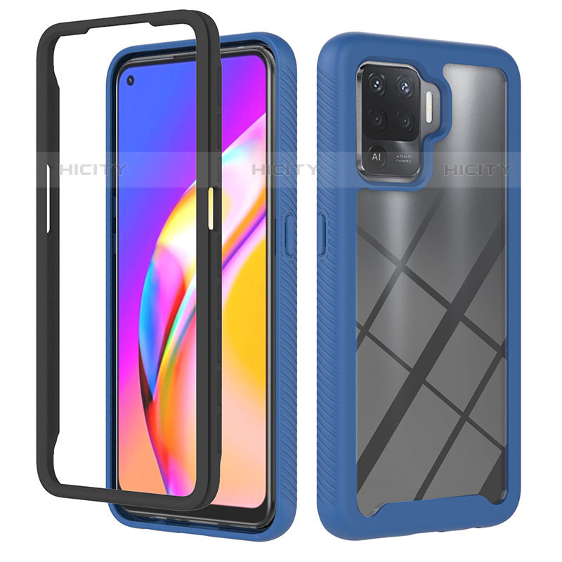 Coque Rebord Contour Silicone et Vitre Transparente Housse Etui 360 Degres YB1 pour Oppo Reno5 Lite Plus