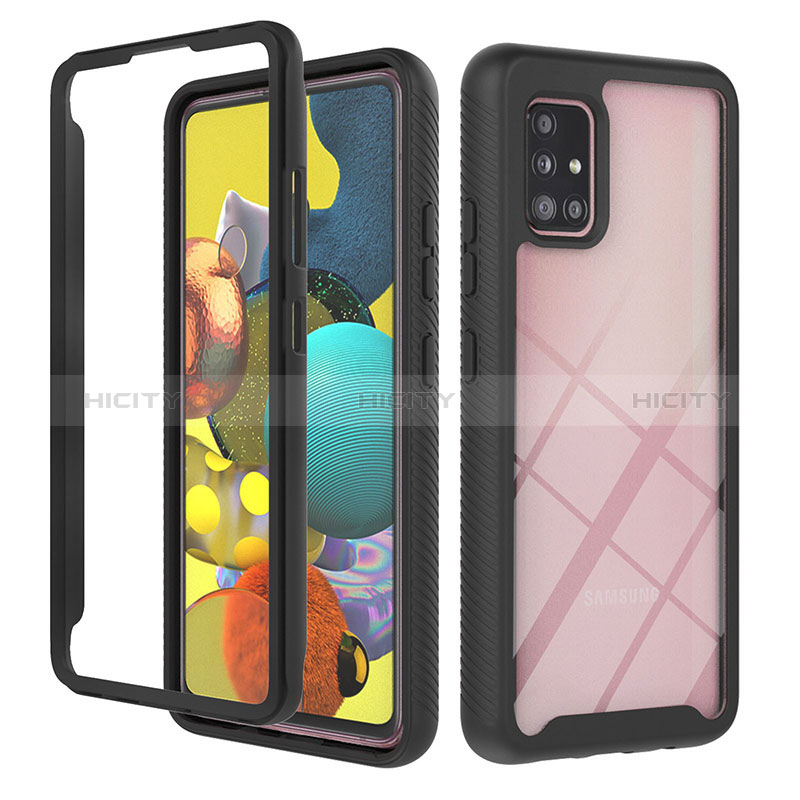 Coque Rebord Contour Silicone et Vitre Transparente Housse Etui 360 Degres YB1 pour Samsung Galaxy M40S Plus