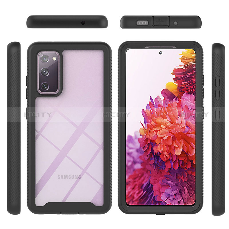 Coque Rebord Contour Silicone et Vitre Transparente Housse Etui 360 Degres YB1 pour Samsung Galaxy S20 FE 5G Plus