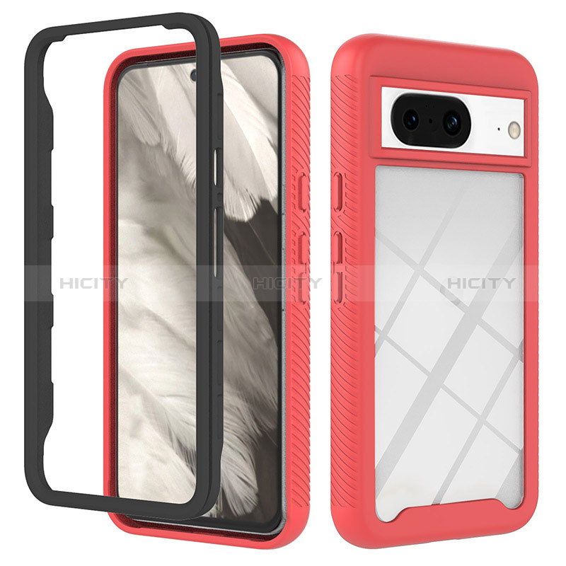 Coque Rebord Contour Silicone et Vitre Transparente Housse Etui 360 Degres YB2 pour Google Pixel 8 5G Plus