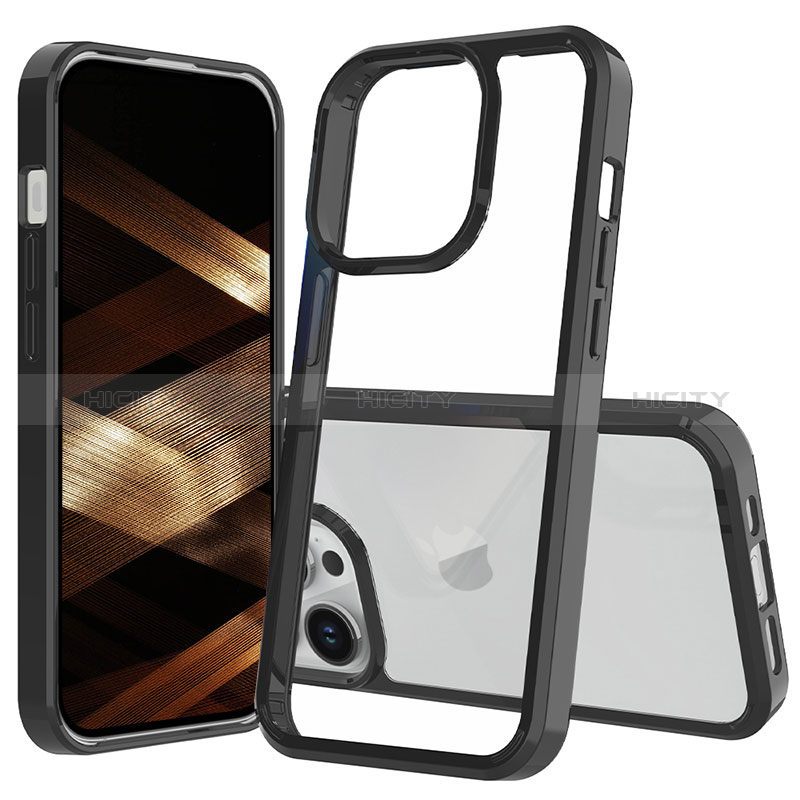 Coque Rebord Contour Silicone et Vitre Transparente Housse Etui 360 Degres ZJ1 pour Apple iPhone 16 Pro Max Plus