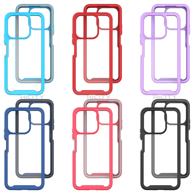 Coque Rebord Contour Silicone et Vitre Transparente Housse Etui 360 Degres ZJ1 pour Huawei Honor X8a 4G Plus