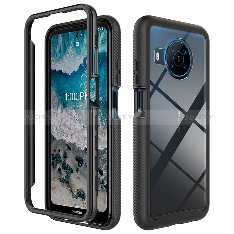 Coque Rebord Contour Silicone et Vitre Transparente Housse Etui 360 Degres ZJ1 pour Nokia X100 5G Plus