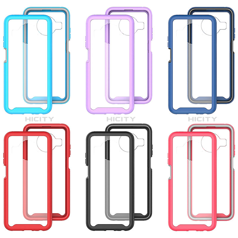 Coque Rebord Contour Silicone et Vitre Transparente Housse Etui 360 Degres ZJ1 pour Nokia X100 5G Plus