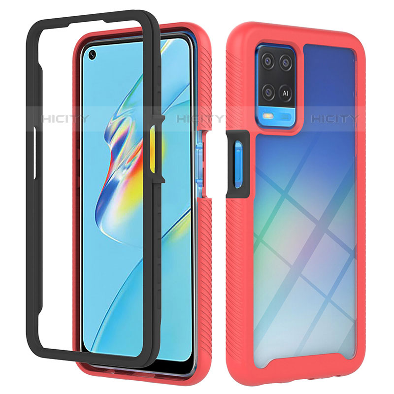 Coque Rebord Contour Silicone et Vitre Transparente Housse Etui 360 Degres ZJ1 pour Oppo A54 4G Plus