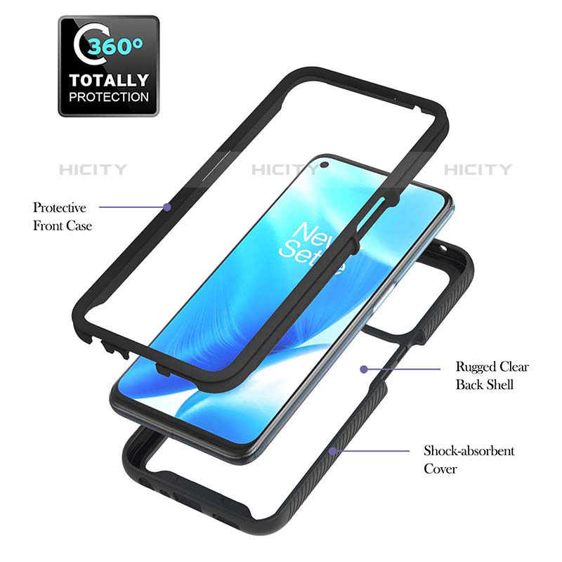 Coque Rebord Contour Silicone et Vitre Transparente Housse Etui 360 Degres ZJ1 pour Oppo A93 5G Plus