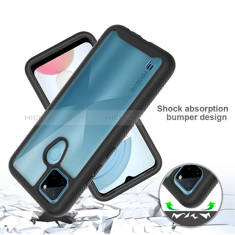 Coque Rebord Contour Silicone et Vitre Transparente Housse Etui 360 Degres ZJ1 pour Realme C21Y Plus