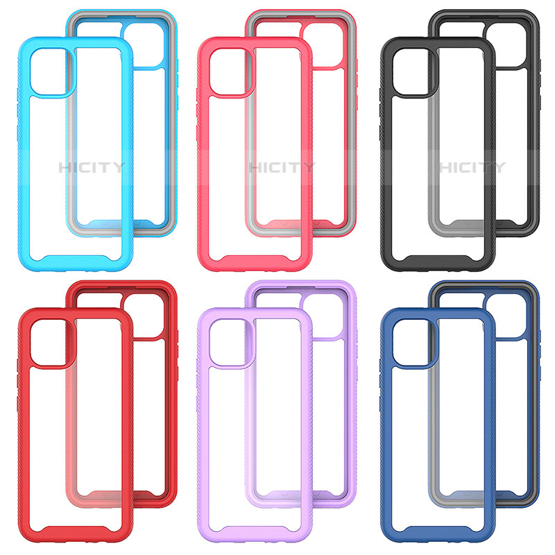 Coque Rebord Contour Silicone et Vitre Transparente Housse Etui 360 Degres ZJ1 pour Samsung Galaxy A03 Plus