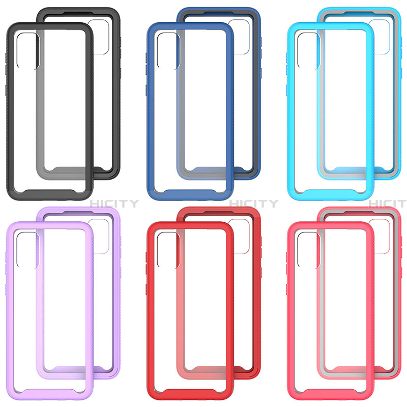 Coque Rebord Contour Silicone et Vitre Transparente Housse Etui 360 Degres ZJ1 pour Samsung Galaxy A04 4G Plus