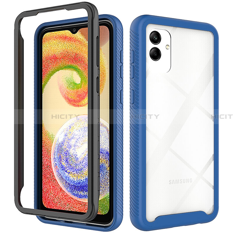 Coque Rebord Contour Silicone et Vitre Transparente Housse Etui 360 Degres ZJ1 pour Samsung Galaxy A04 4G Plus